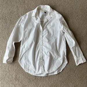 Classic White Women’s Oversized Cotton Shirt
